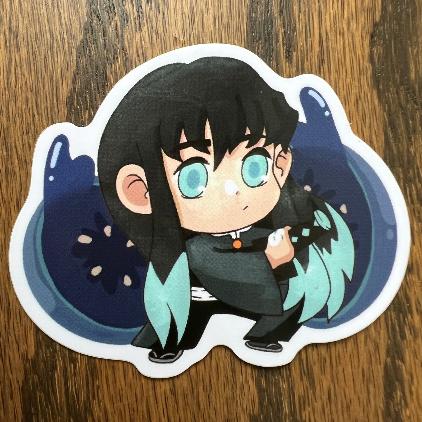 DS KNY Anime Chibi Muichan Blueberry Fruit Slayer Stickers - Die Cut - Tokito