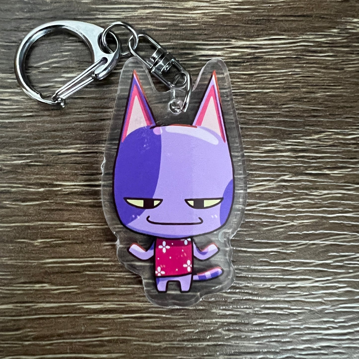 ACNH Bob Game Cat Acrylic Charm #AC173