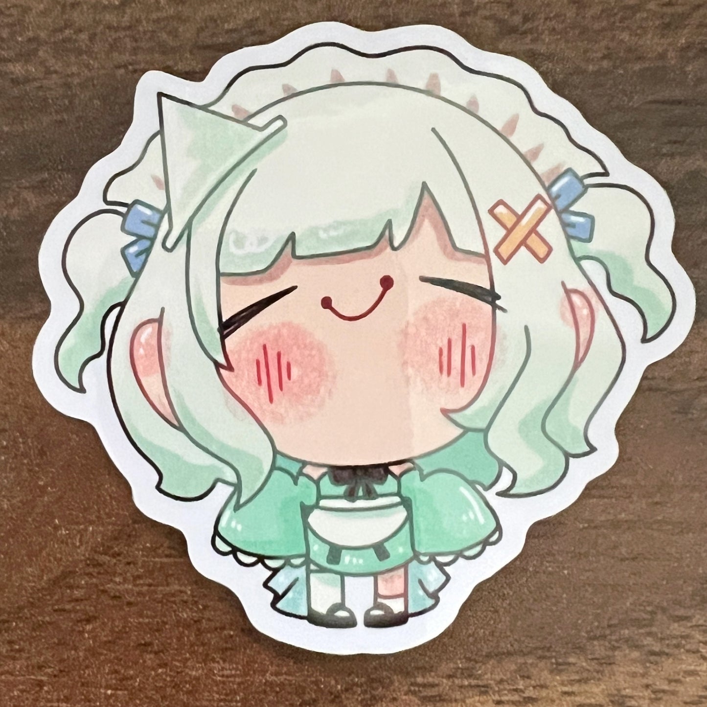 Vtuber Indie Mint Vinyl Sticker