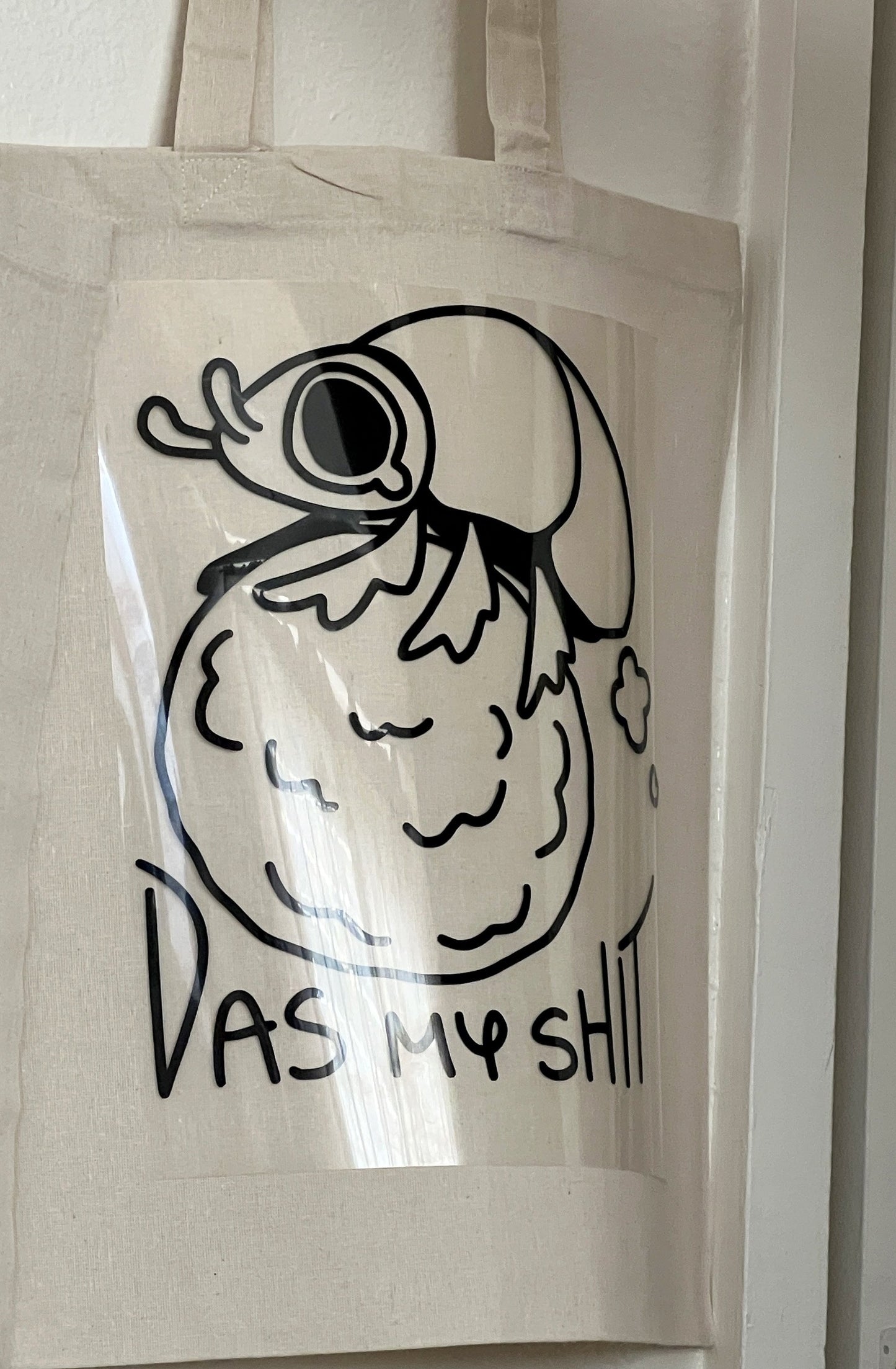 Das My Shit Dungby Dung Beetle Canvas Totes - Shoulder Bag - Handbag - Casual Tote - Shopping Bag #Tote002