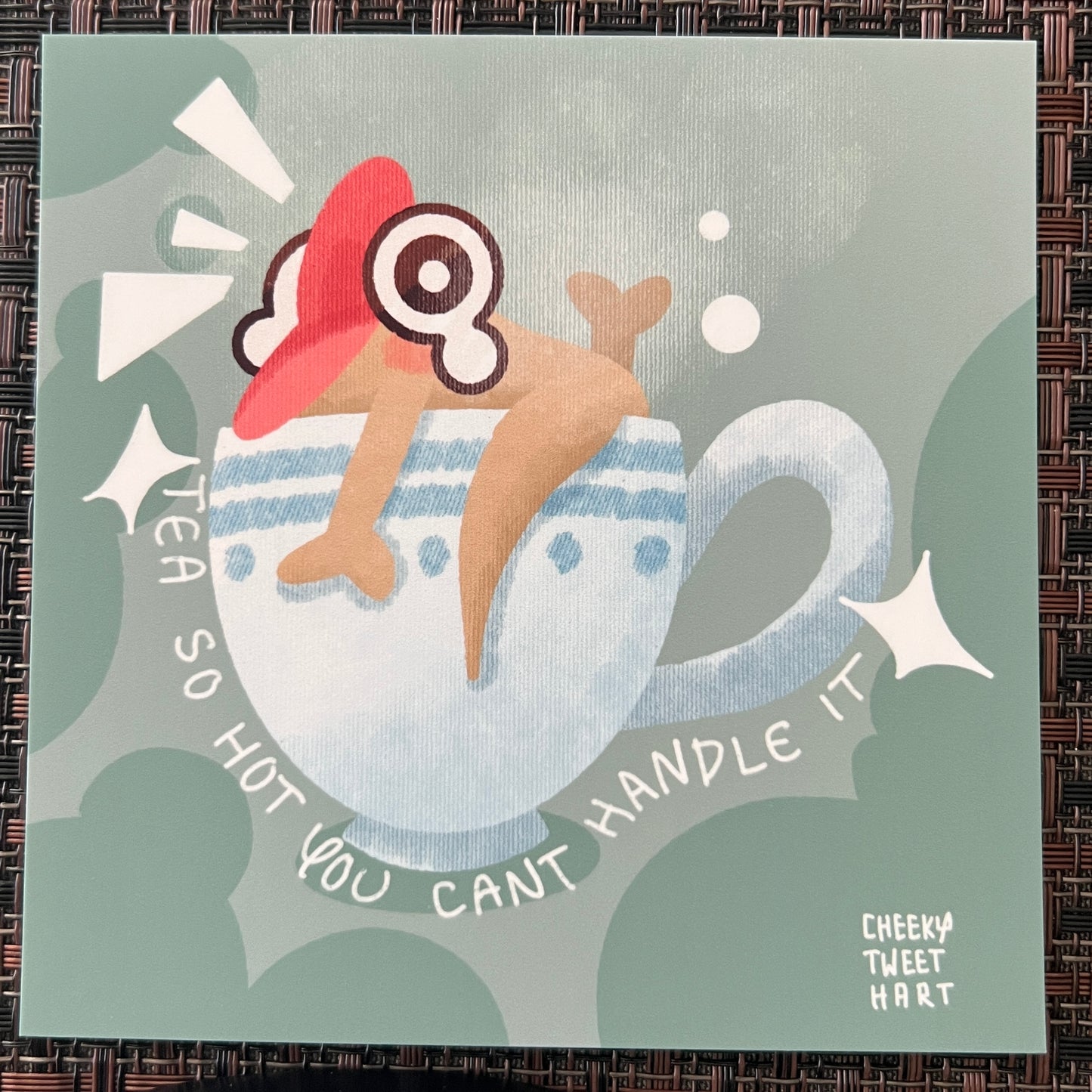 Reptile Gecko Tea Cup Art Prints #AP165