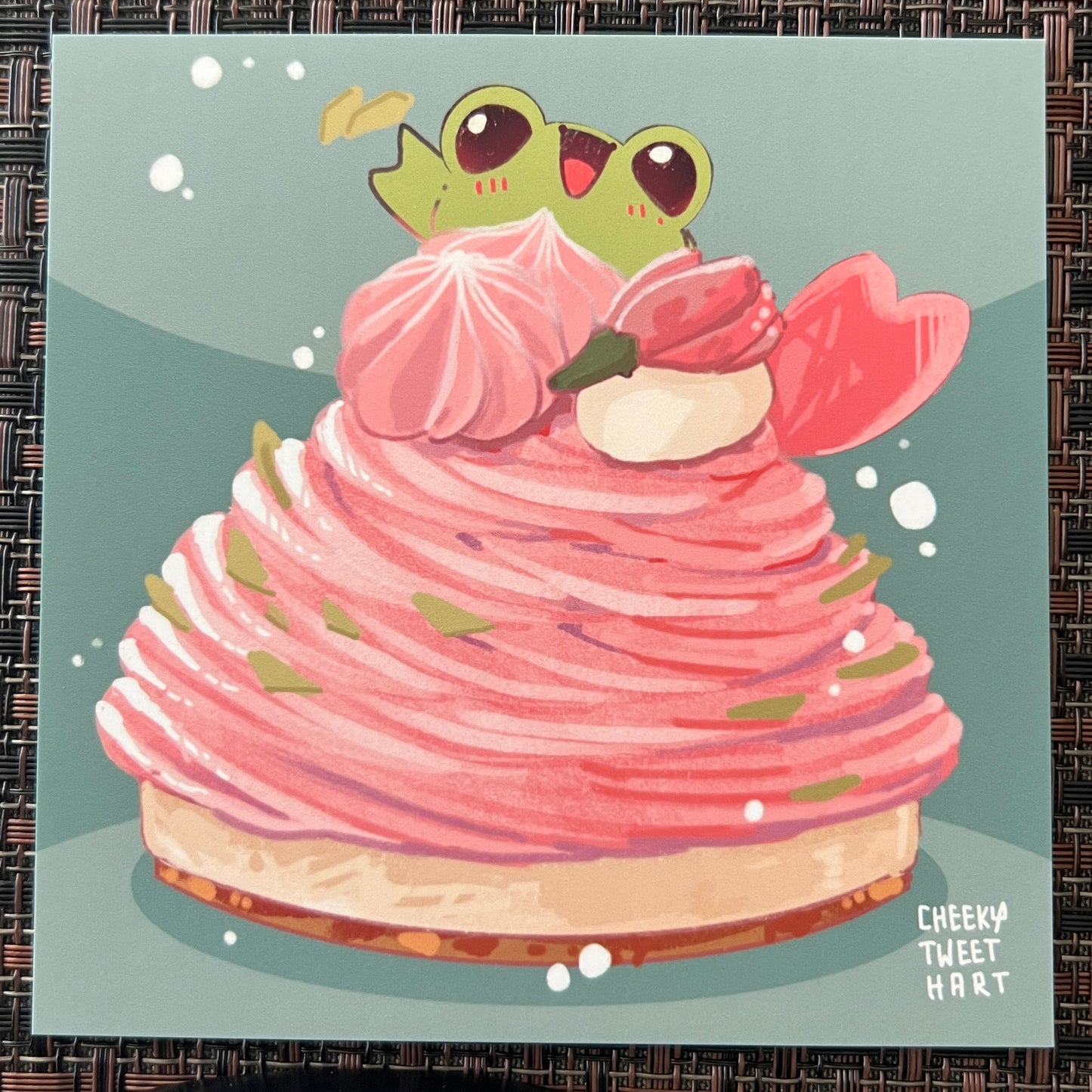 Flower Mont Blanc Ribbert Frog Art Prints #AP311
