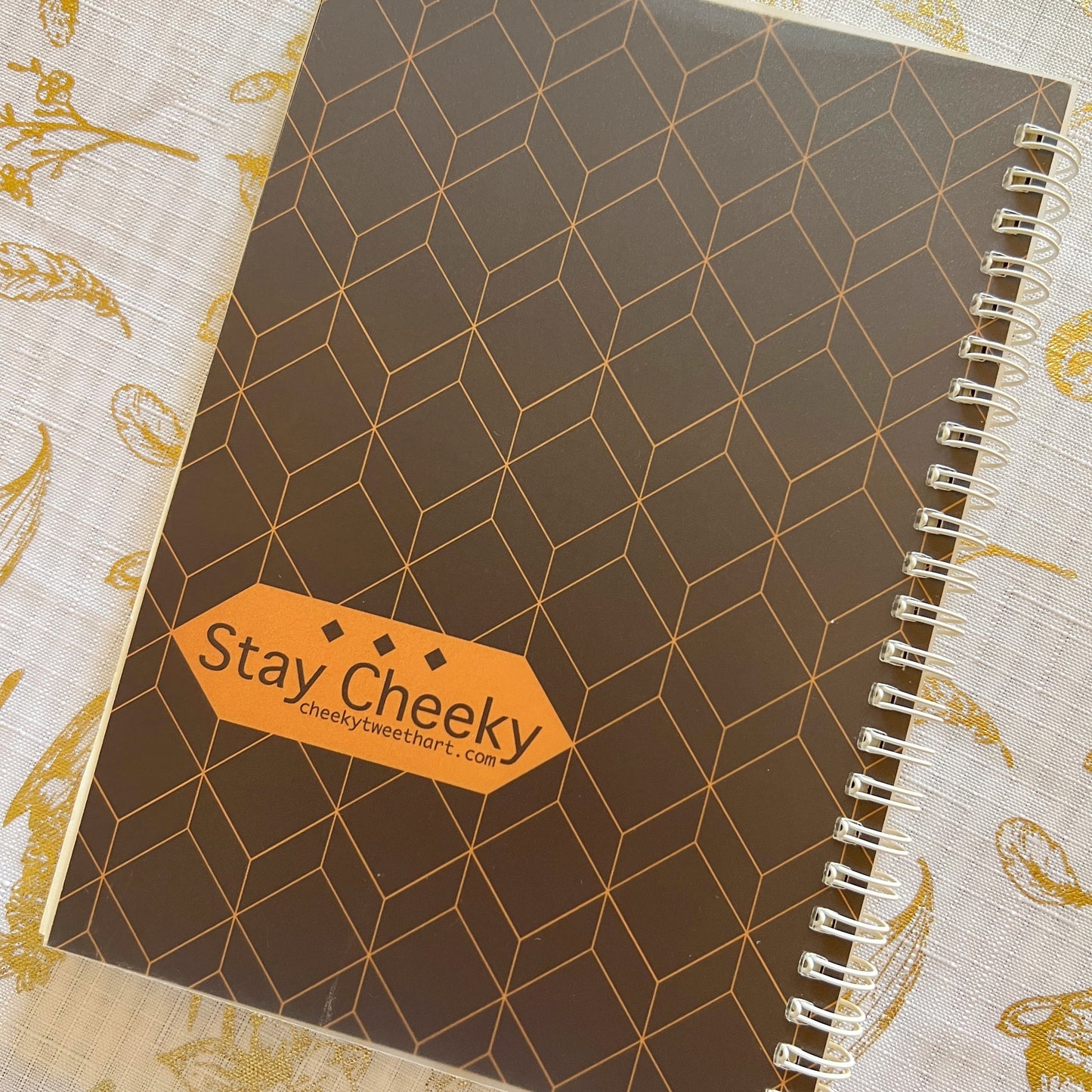 Stay Cheeky Brown Dot-Page Notebook #NB006
