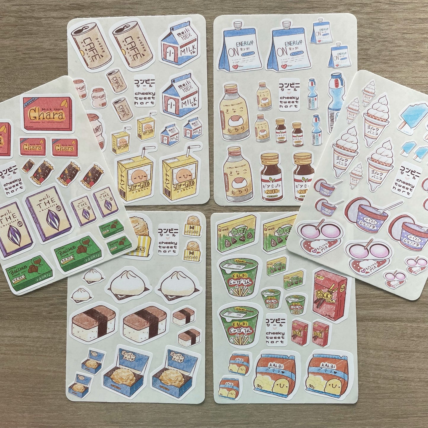 Conbini Sticker Sheets - Kiss Cut