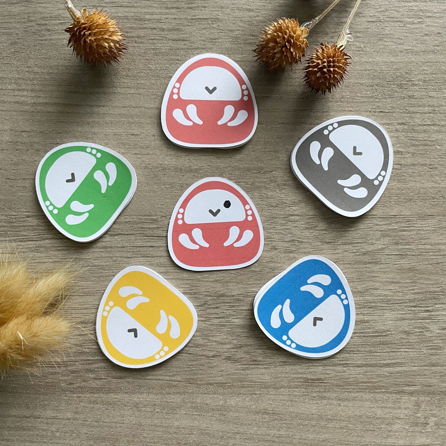 Daruma Stickers - Die Cut