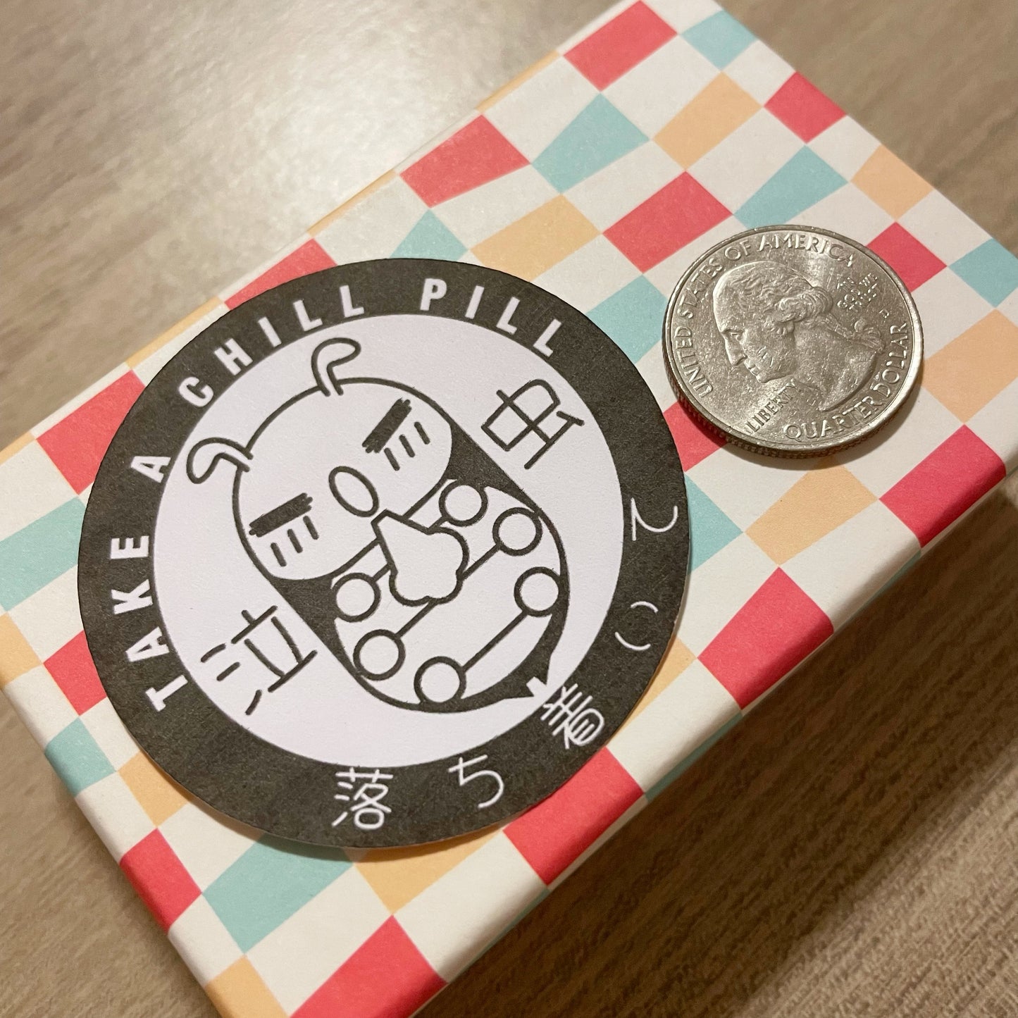 Take A Chill Pill Pilliam Pill Bug Roly Poly Stickers - Die Cut