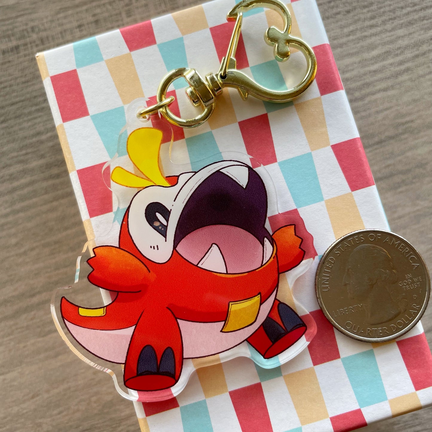 PKMN Anime Fuechan Acrylic Charm Keychain Accessory #AC003