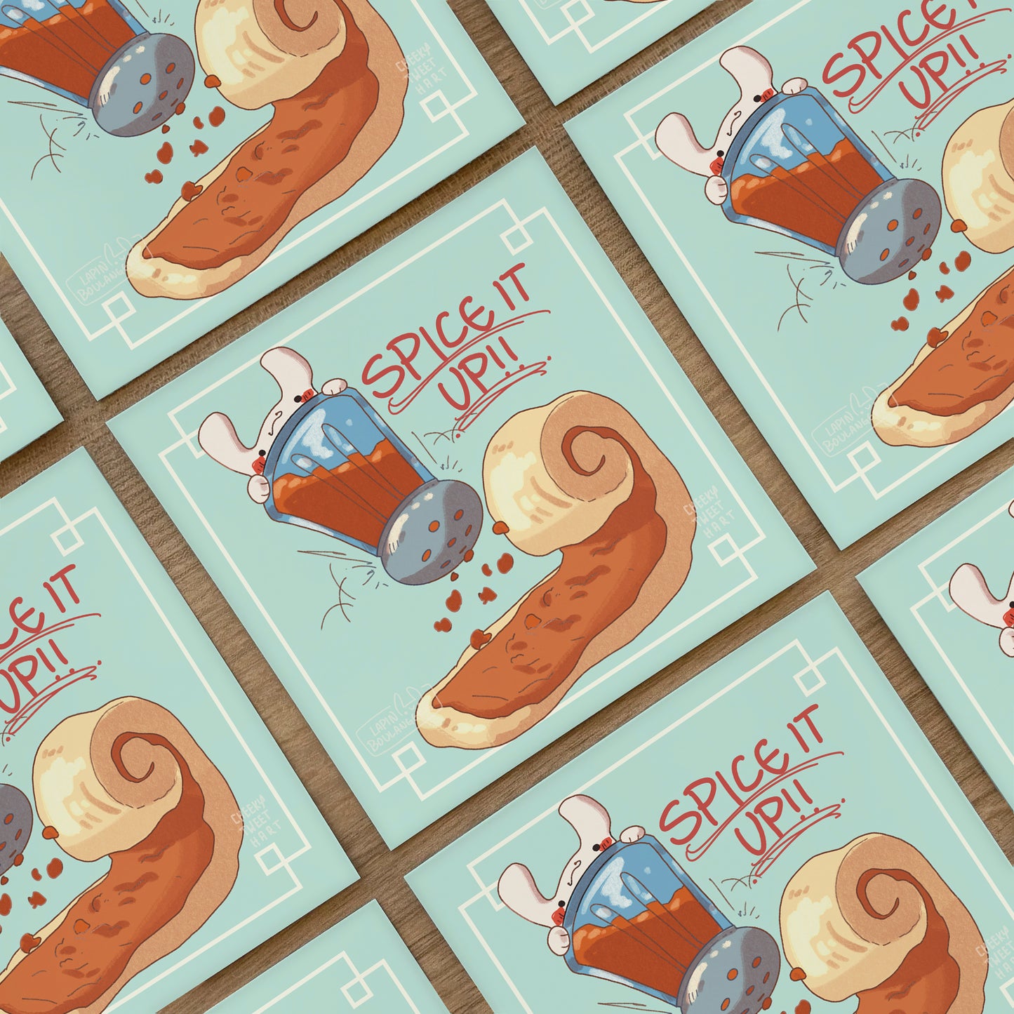 Spice It Up Crumb Bunny Rabbit Art Prints #AP146