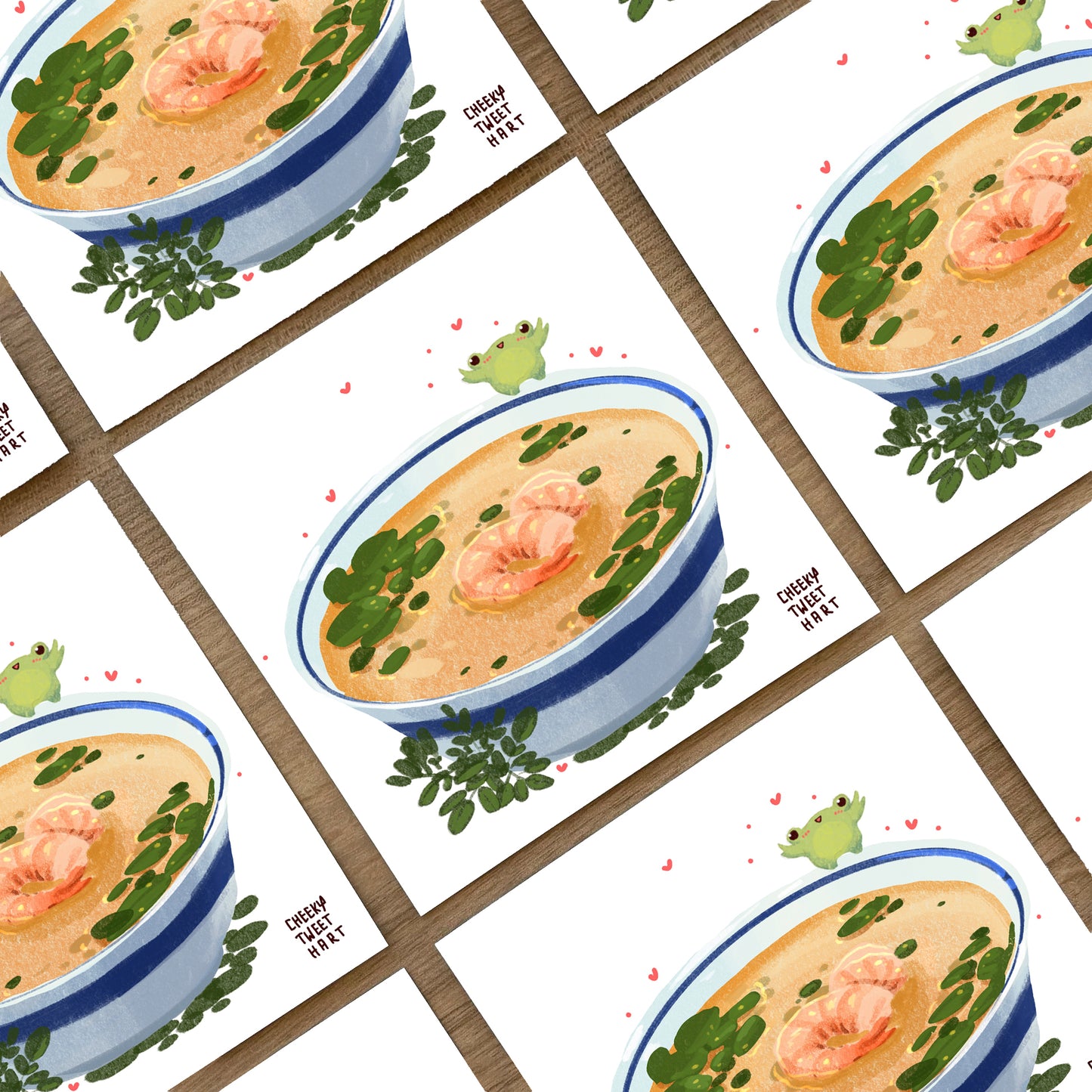 Marungay Soup Ribbert Frog Art Prints #AP126