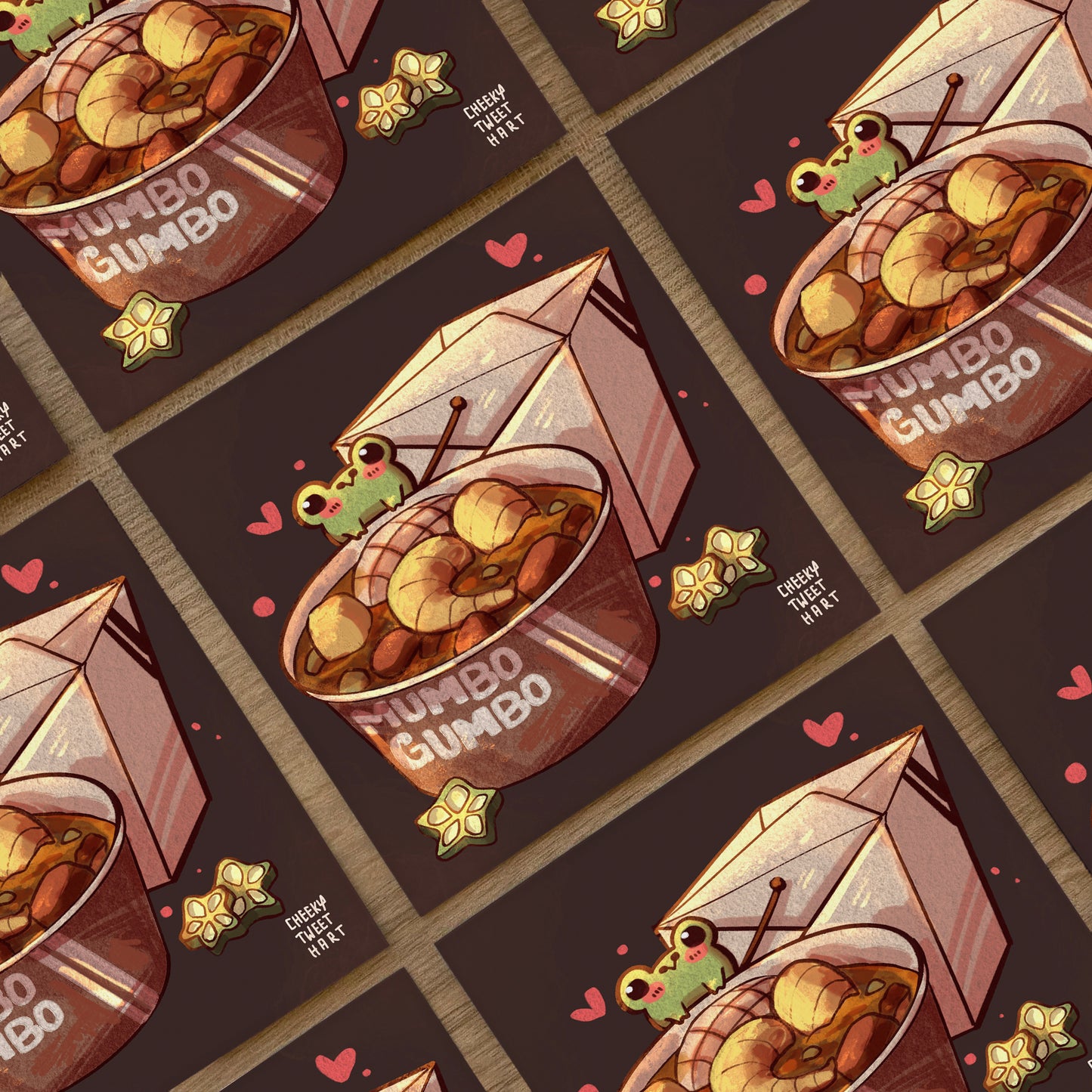 Gumbo Ribbert Frog Art Prints #AP084