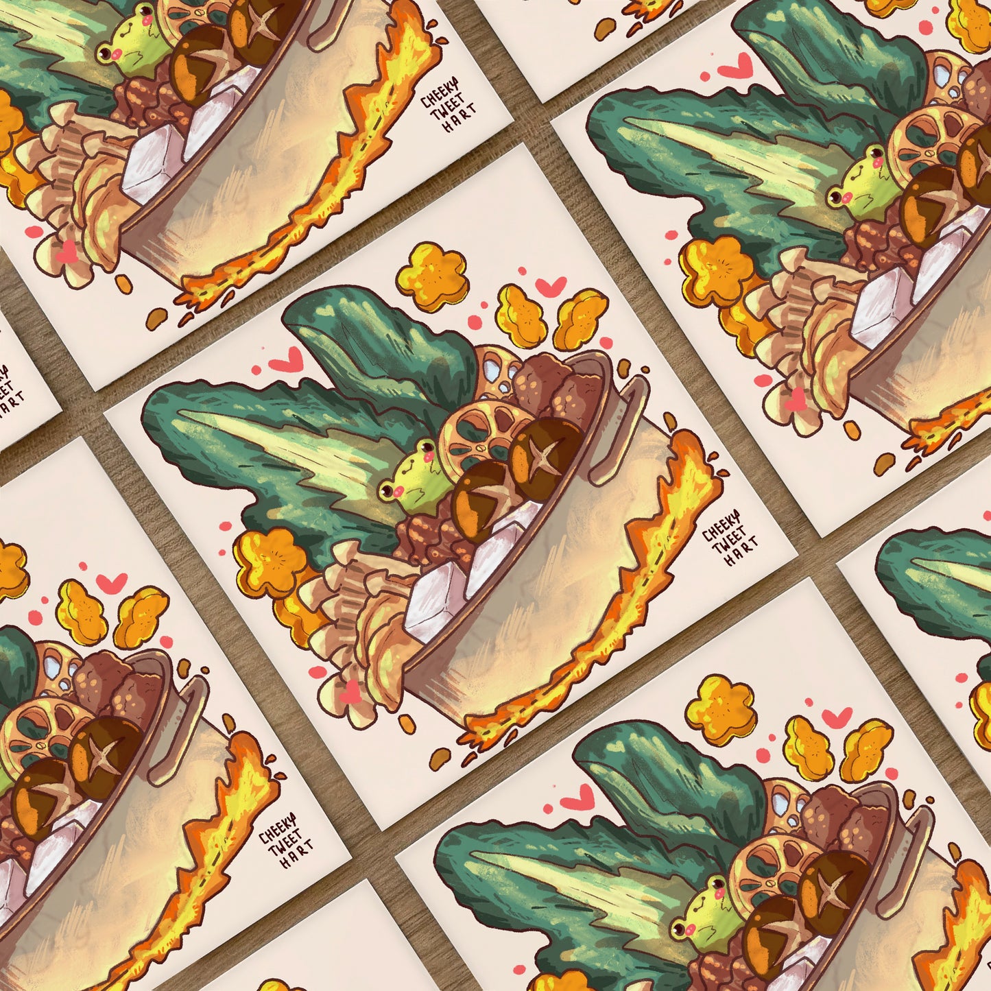 Hot Pot Ribbert Frog Art Prints - Patreon Limited Edition 22 Mar #AP1010