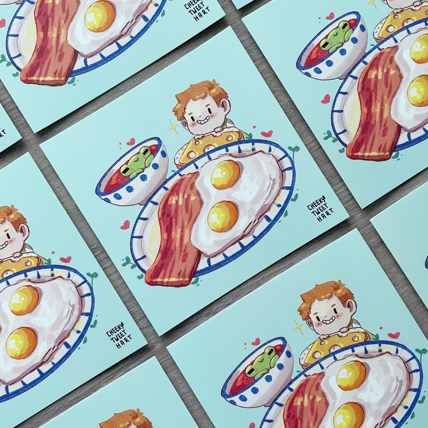 SG Castle Breakfast Ribbert Frog Marklchan Anime Food Art Prints #AP008