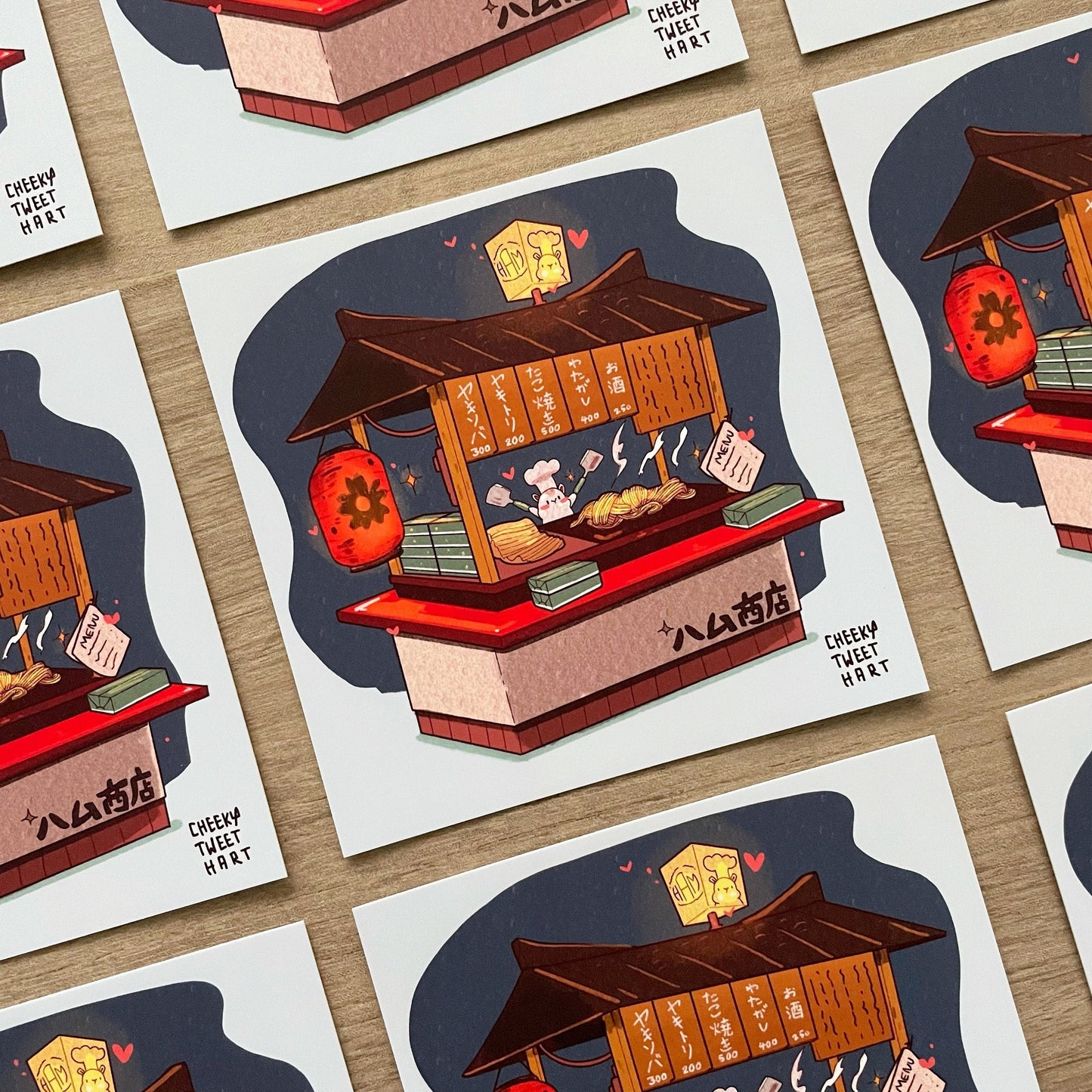 Food Booth Hamry Hamster Art Prints #AP020