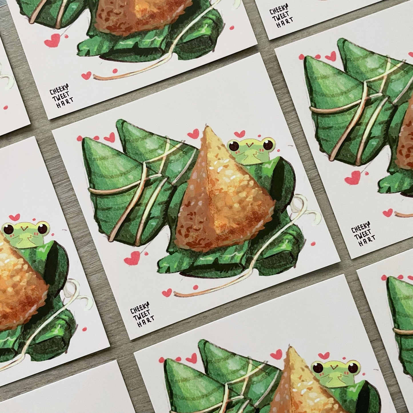 Zongzi Ribbert Frog Art Prints #AP052
