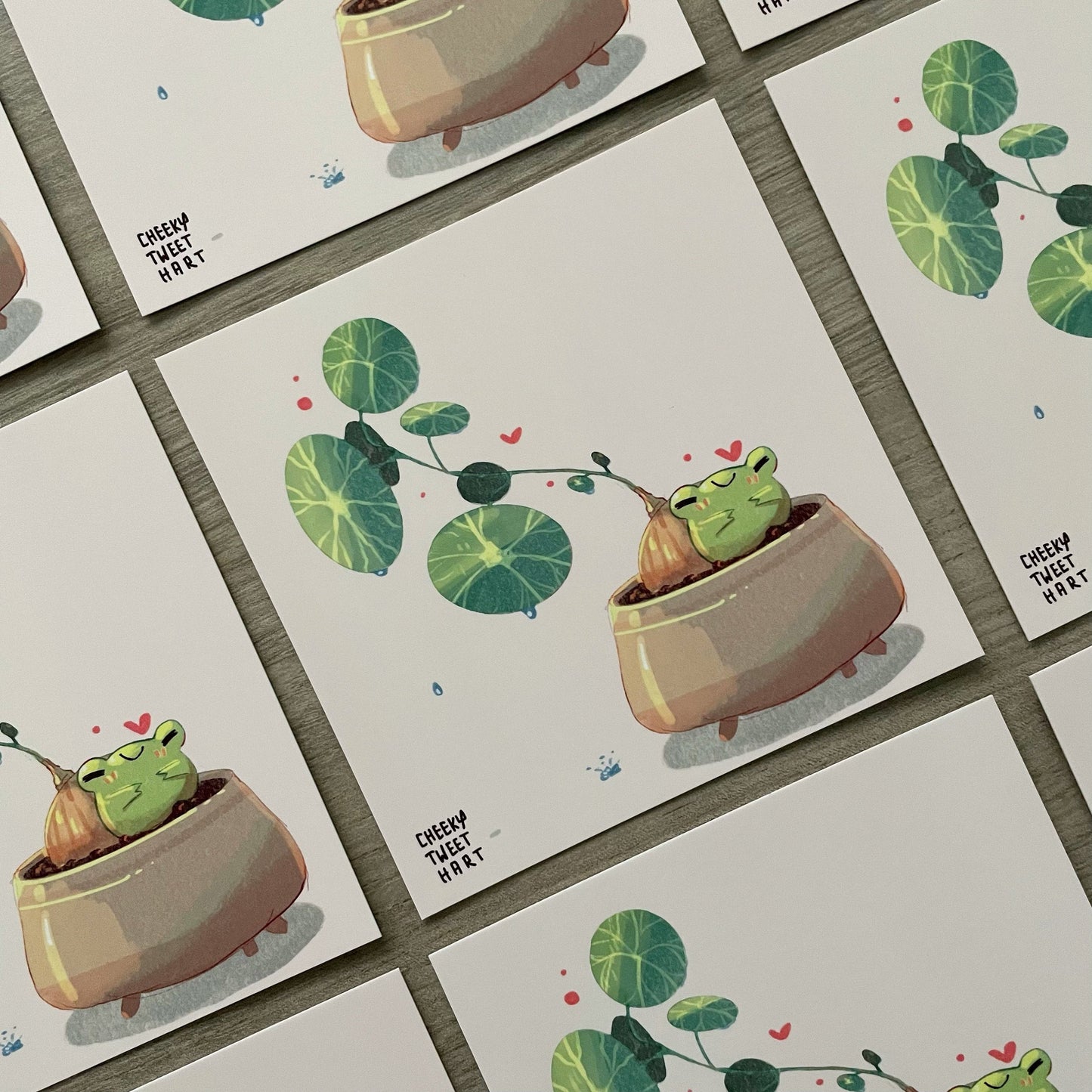 Stephania Plant Ribbert Frog Art Prints #AP048