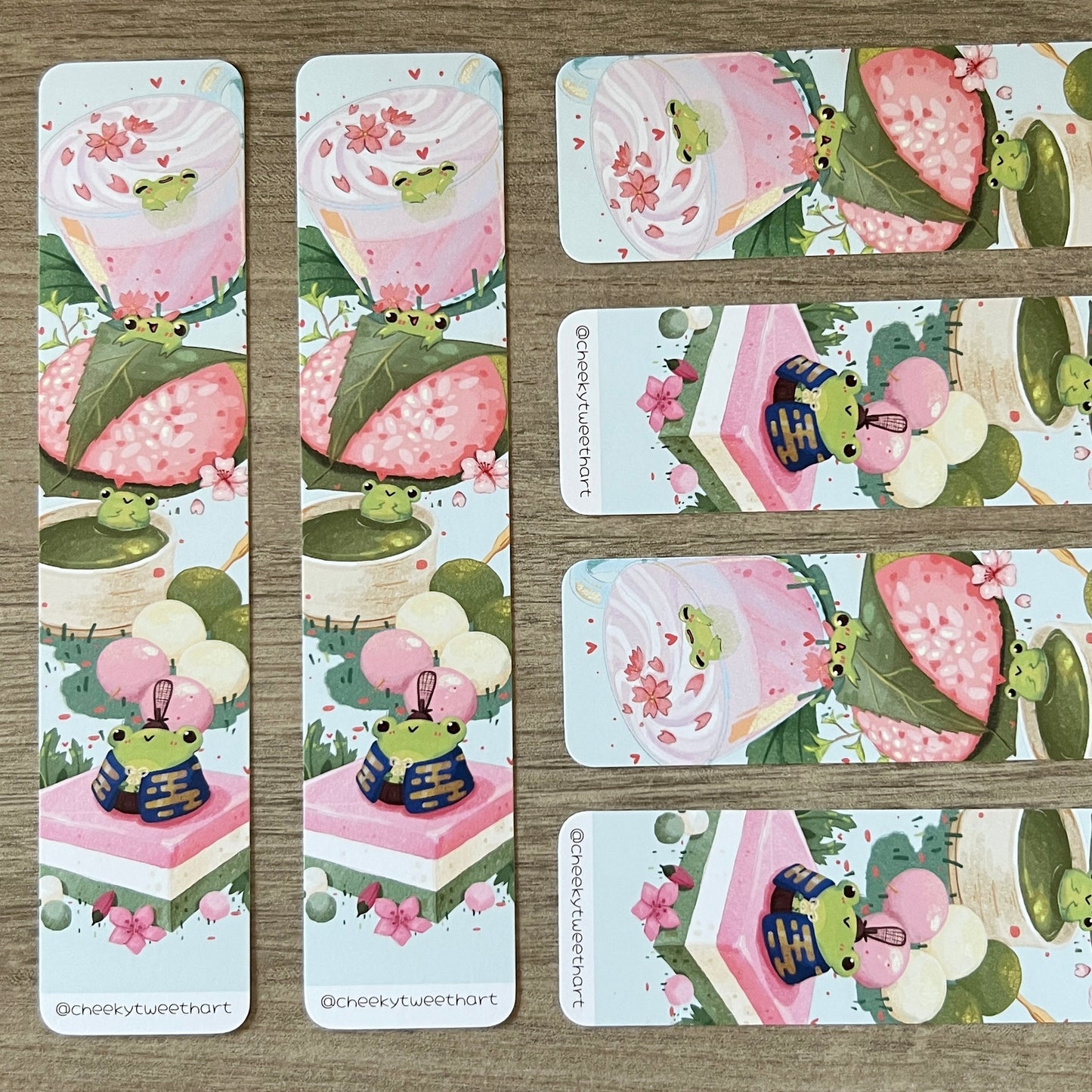 Ribbert Frog Mochi Food Bookmark #B003