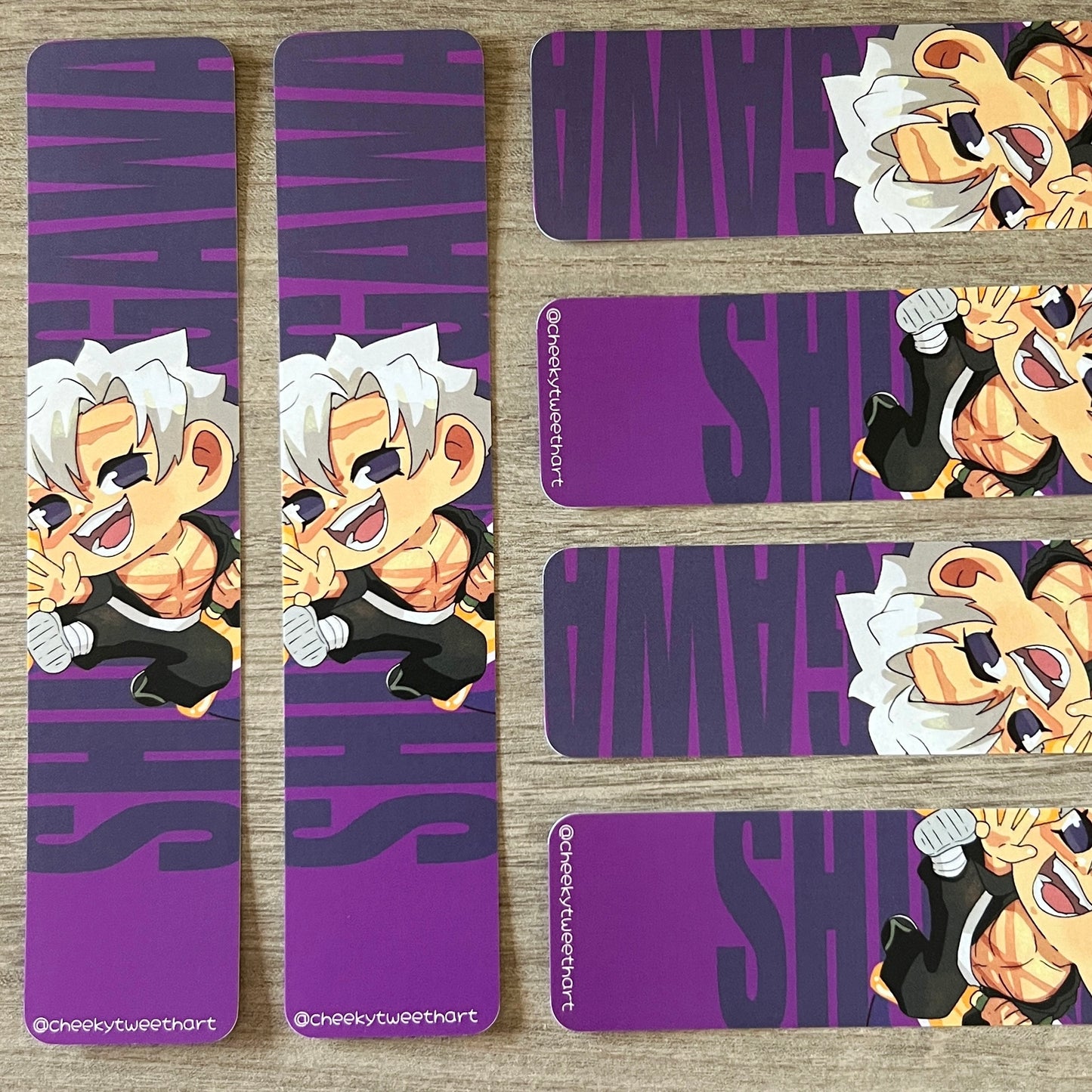 DS KNY Sanemi Shinazugawa Passion Fruit Anime Food Bookmark #B009