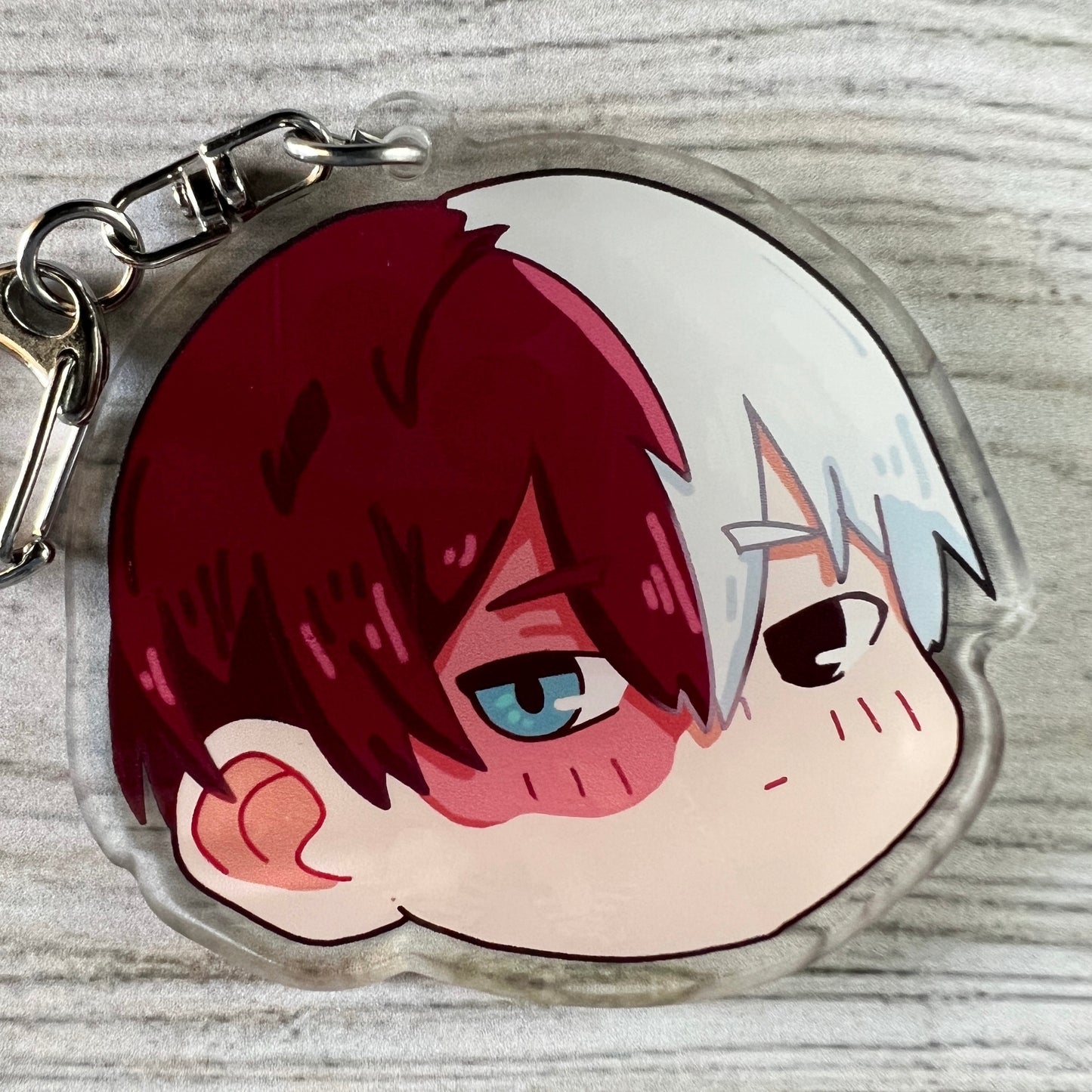 MHA Anime Chibi Todoroki Acrylic Charm Keychain Accessory #AC060