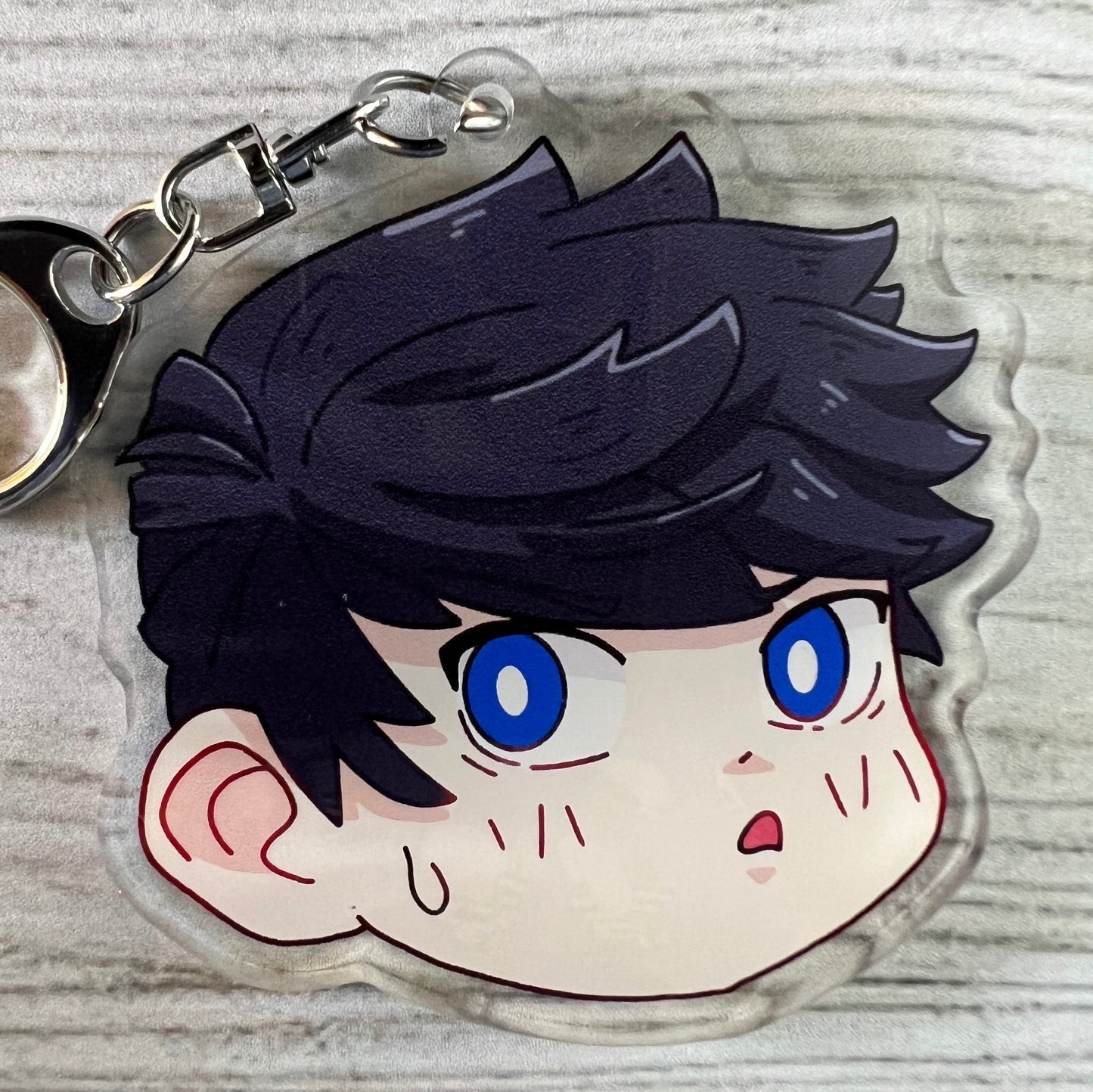 BL Isagi Anime Chibi Acrylic Charm Keychain Accessory #AC017