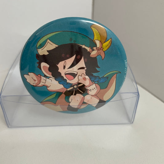 Genshin Impact Venti Pinback Button - 2.25 inch Badge #BUTT039