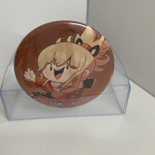 Genshin Impact Yoimiya Pinback Button - 2.25 inch Badge #BUTT046