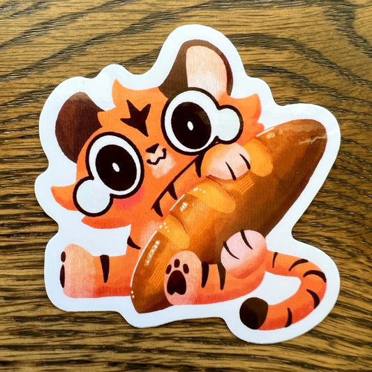 Tiger Bread Stickers - Die Cut