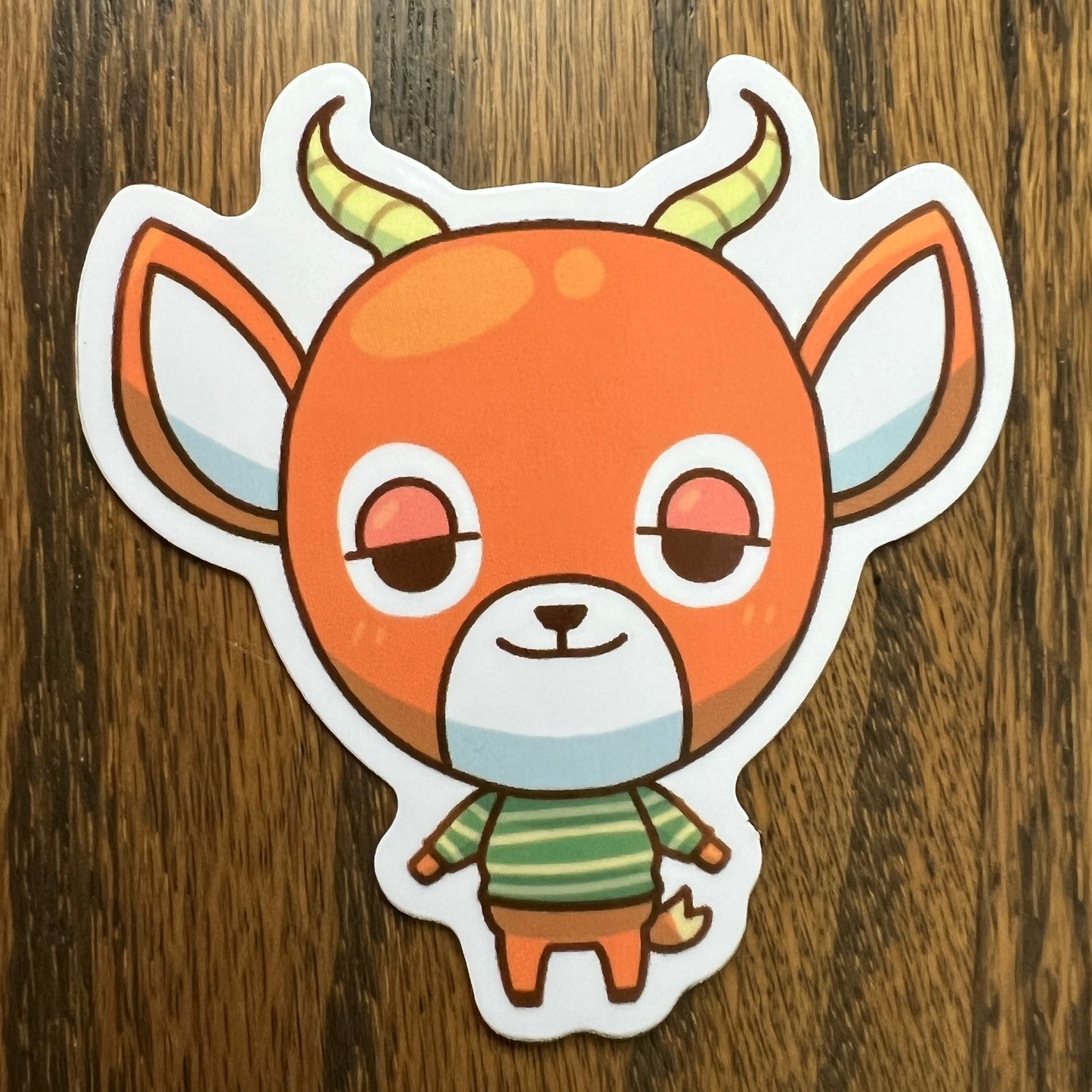 ACNH Beau Game Deer Stickers - Die Cut