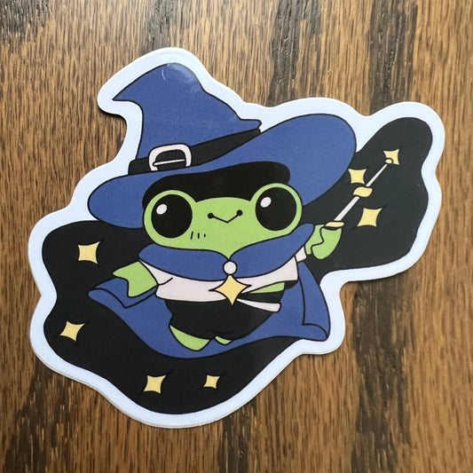 RPG Frogs Mage Stickers - Die Cut
