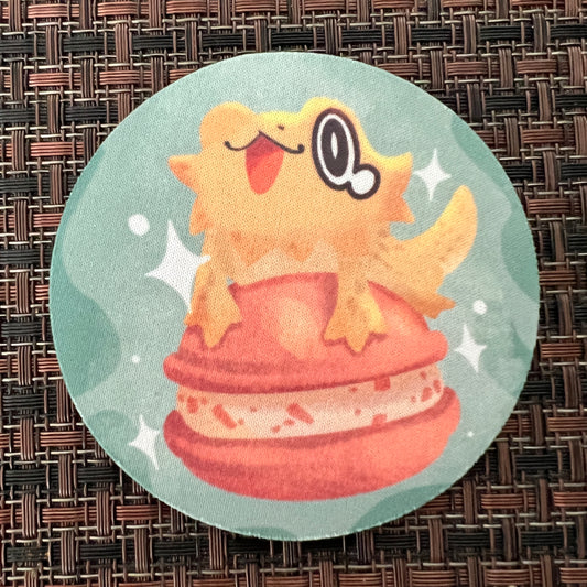 Reptile Bearded Dragon Macaron Coaster #C009