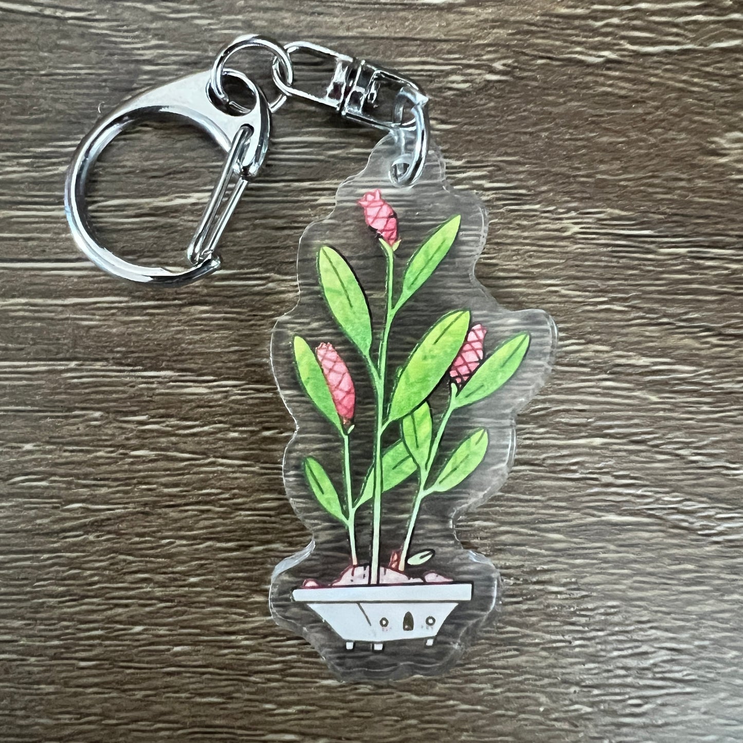 PotHead Galangal Plant Acrylic Charm Keychain Accessory #AC165