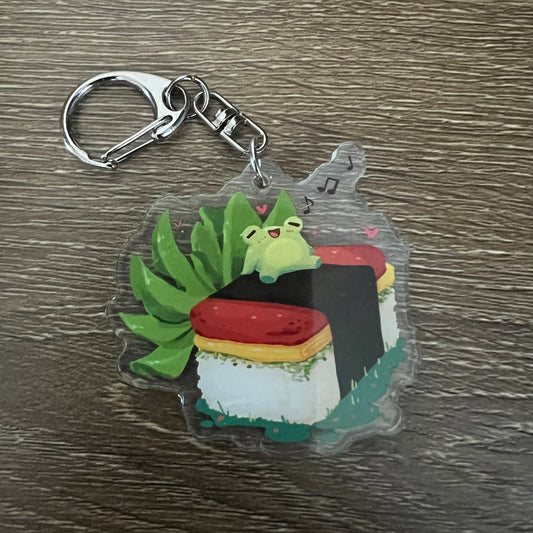 Musubi Food Acrylic Charm Keychain Accessory #AC154