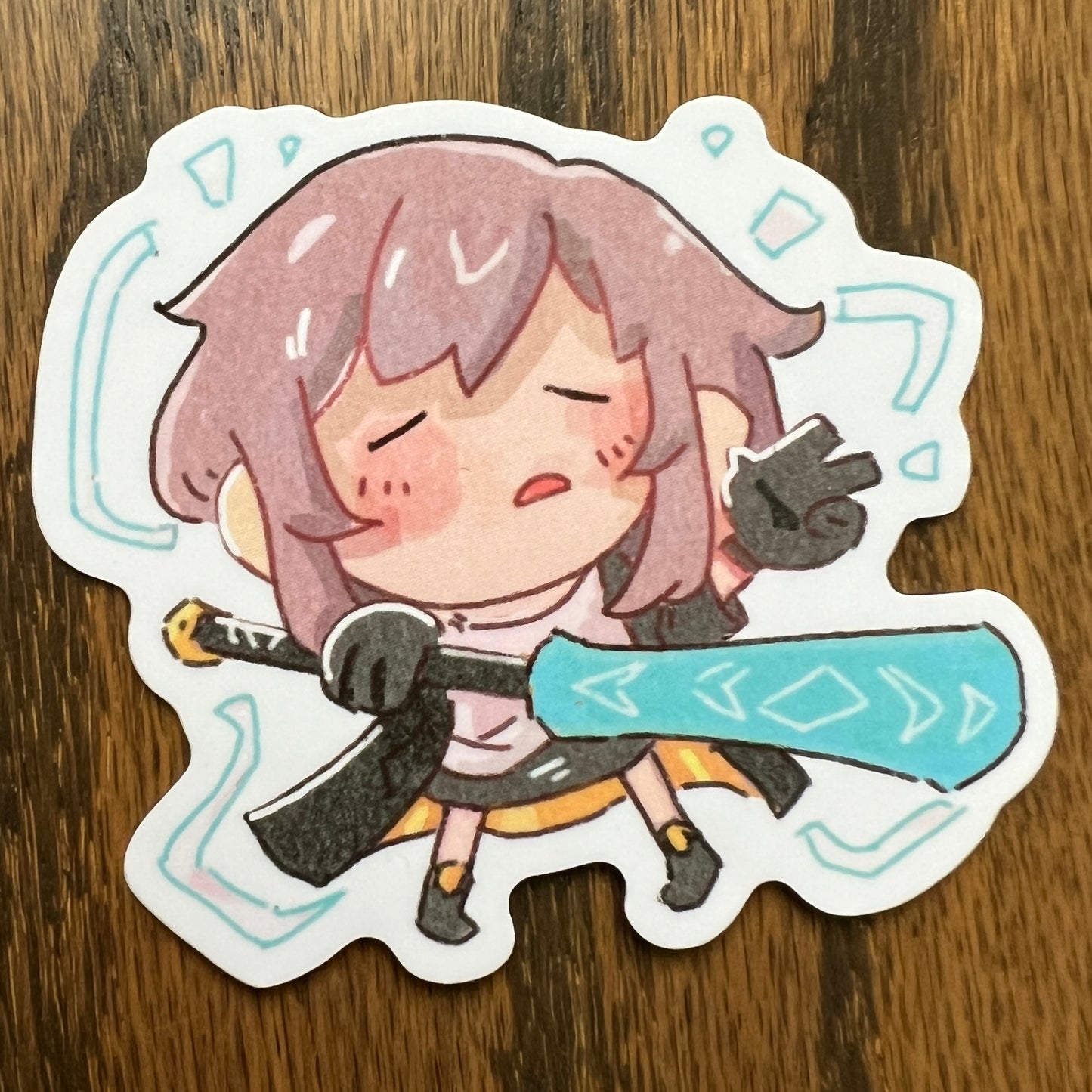 Honkai Star Rail Trailblazer F Chibi Stickers - Die Cut