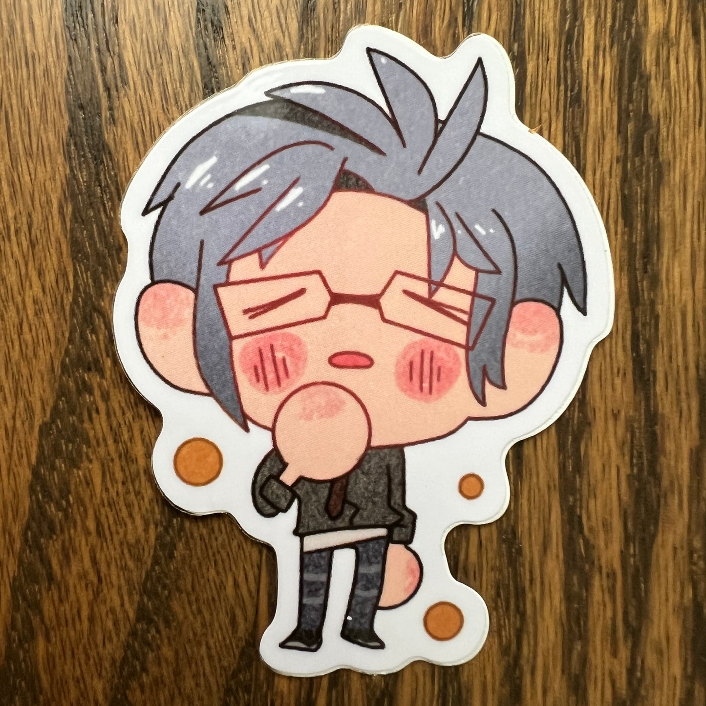 NJSJ Vtuber Chibi Hex Stickers - Die Cut