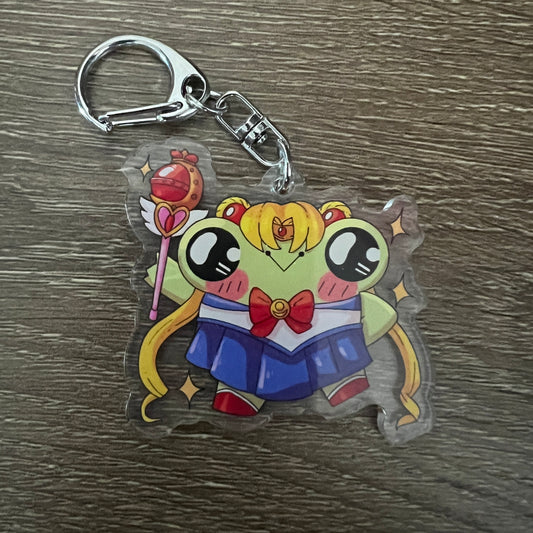 Ribbert Moon Acrylic Charm Keychain Accessory #AC159