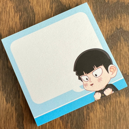 MP Shigeo "Mob" Kageyama Anime Chibi Word Bubble Sticky Notes #NP028