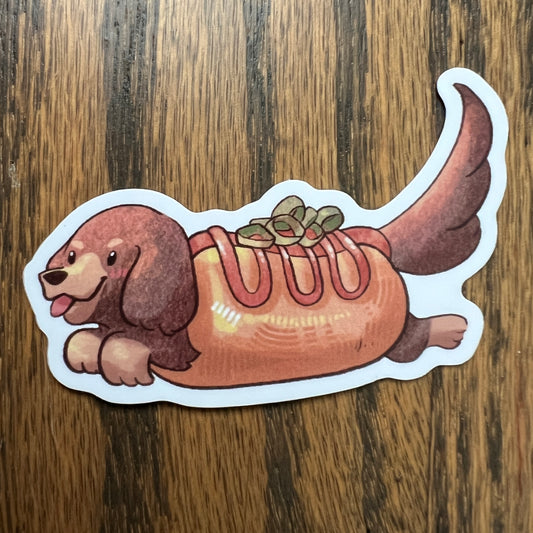 Food Dogs Sausage Dog Stickers - Die Cut