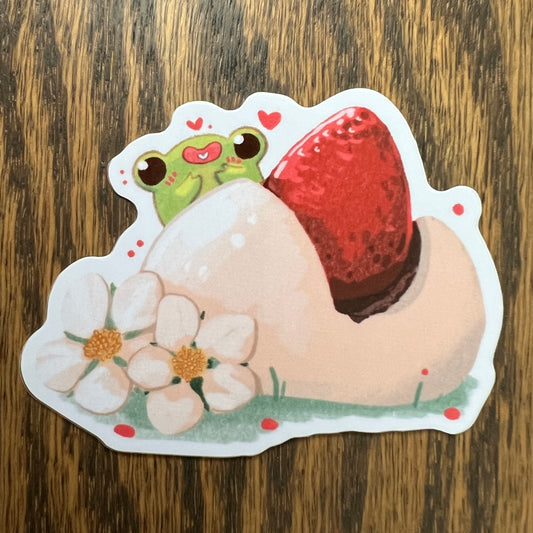 Strawberry Daifuku Stickers - Die Cut