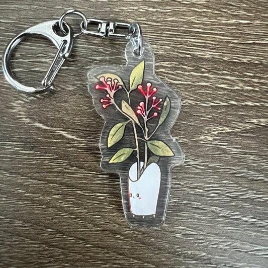 PotHead Cloves Plant Acrylic Charm Keychain Accessory #AC168