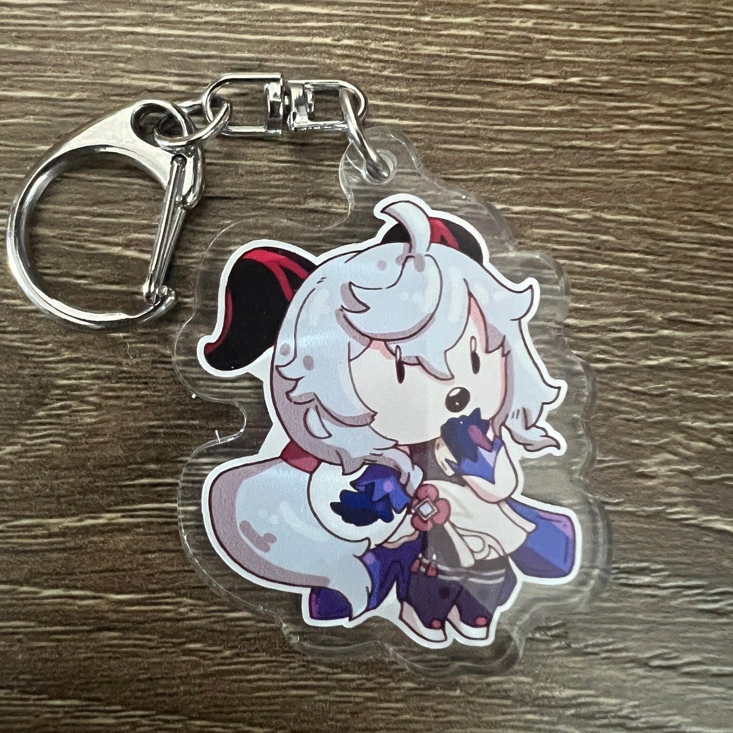 Genshin Impact Ganyu Chibi Acrylic Charm Keychain Accessory #AC185