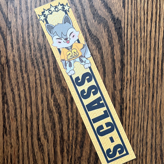 SKZ Stray Kids Christopher Bahng Chan, Wolf Chan Kpop Bookmark #B015