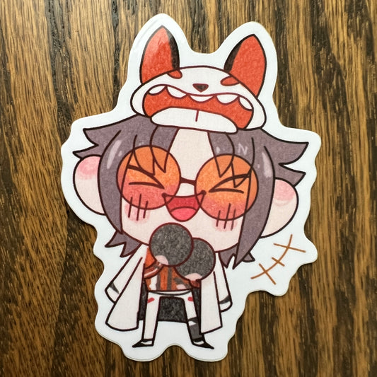 NJSJ Vtuber Chibi Mysta Stickers - Die Cut