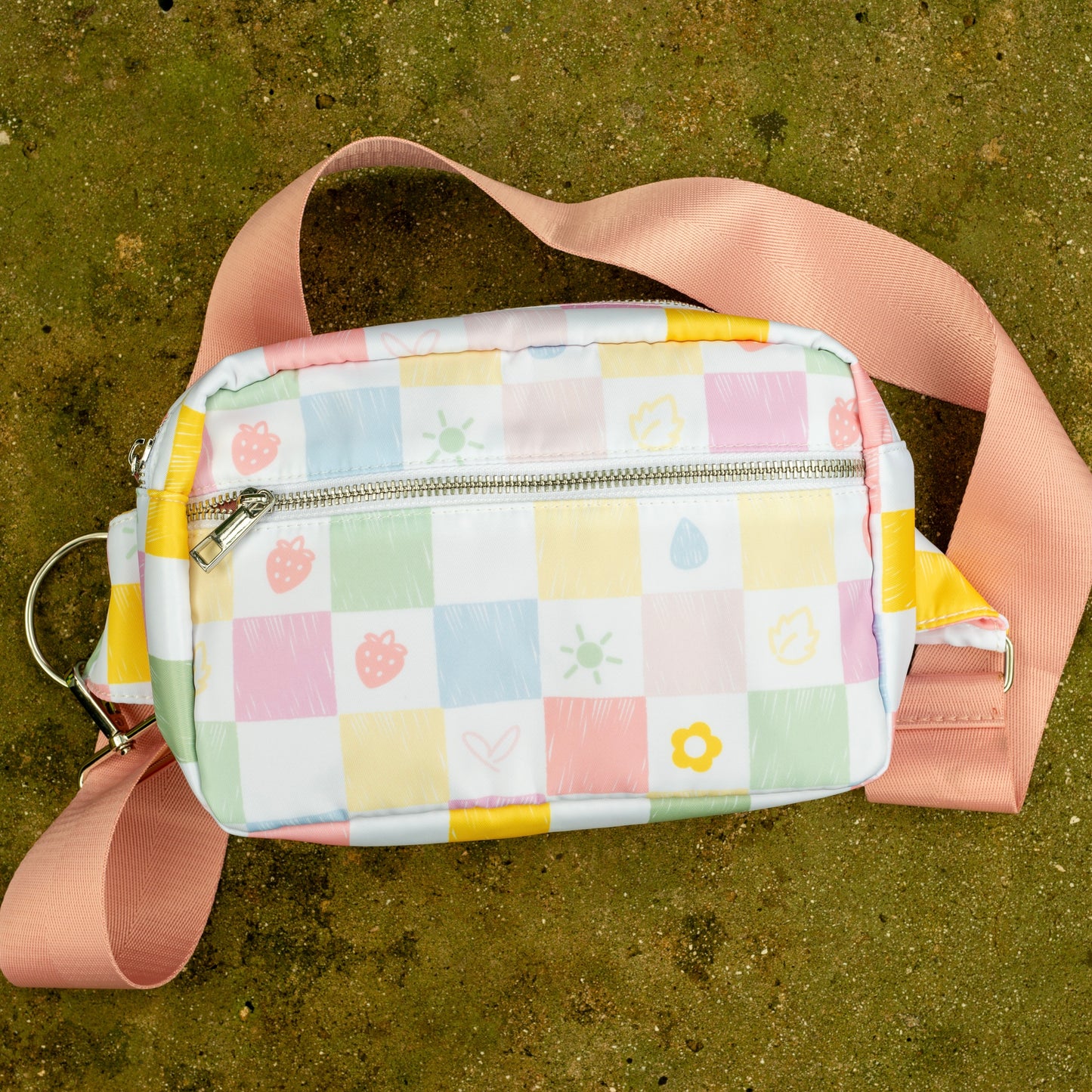 Pastel Doodle Grid Manga Bag #CUA-0902A