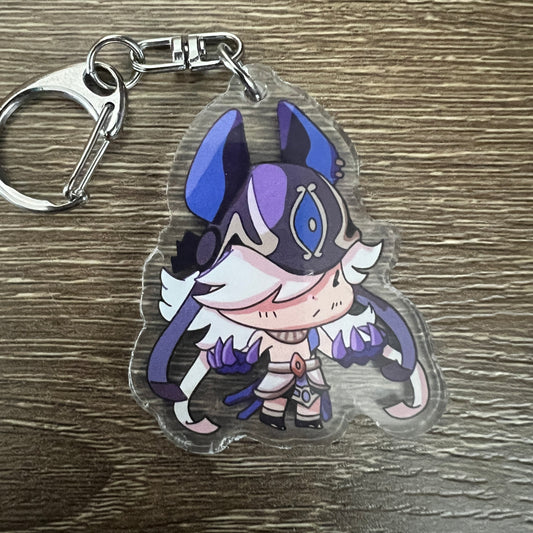 Genshin Impact Cyno Chibi Acrylic Charm Keychain Accessory #AC181