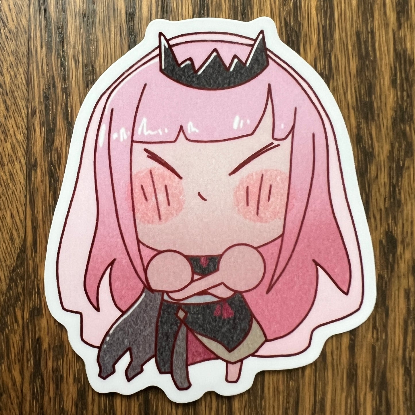 Holo Vtuber Chibi Morichan Calliope Stickers - Die Cut