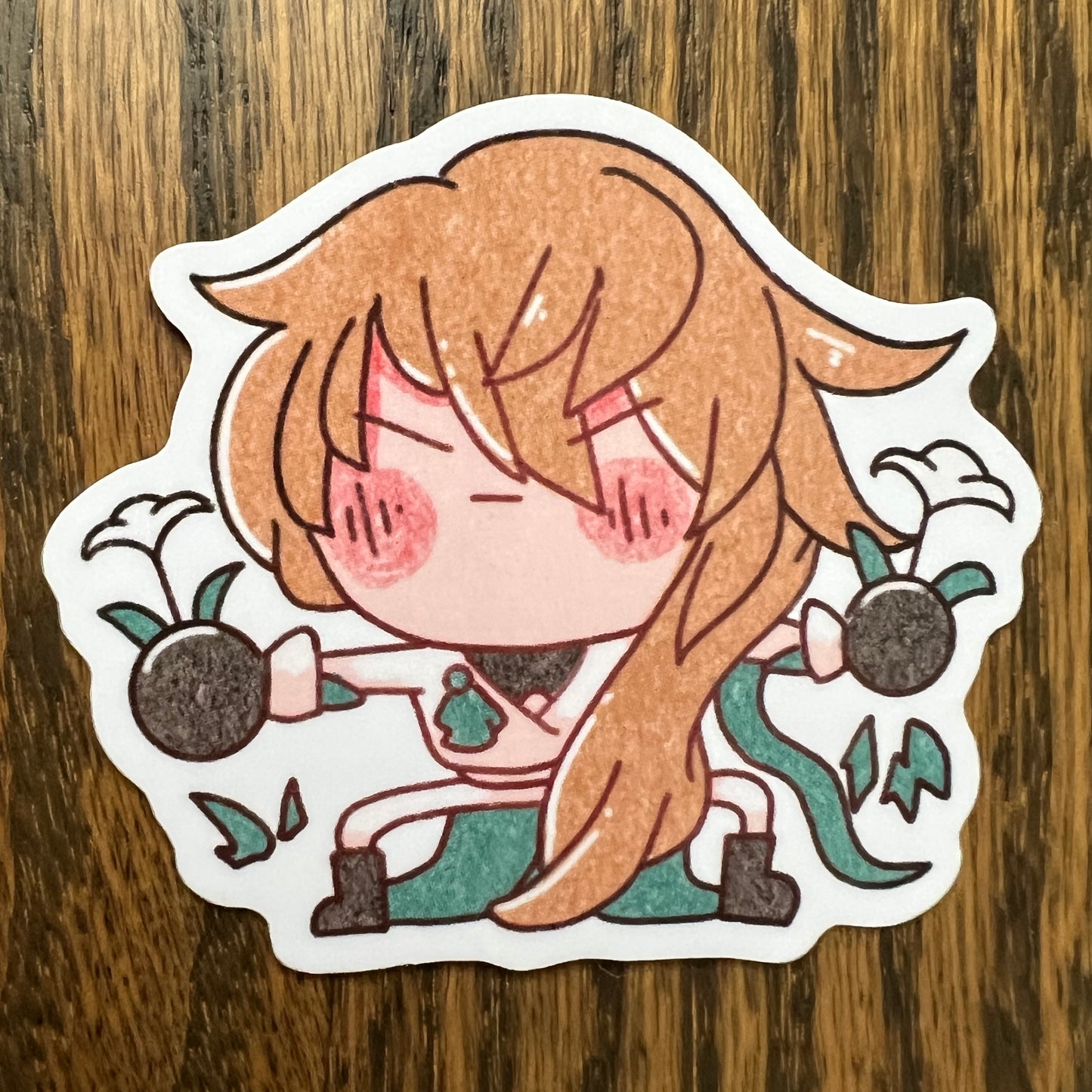 Honkai Star Rail Luocha Chibi Stickers - Die Cut