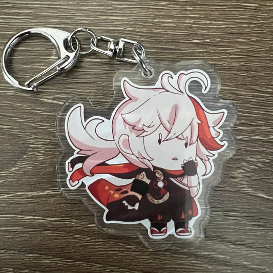Genshin Impact Kaedehara Kazuha Chibi Acrylic Charm Keychain Accessory #AC188