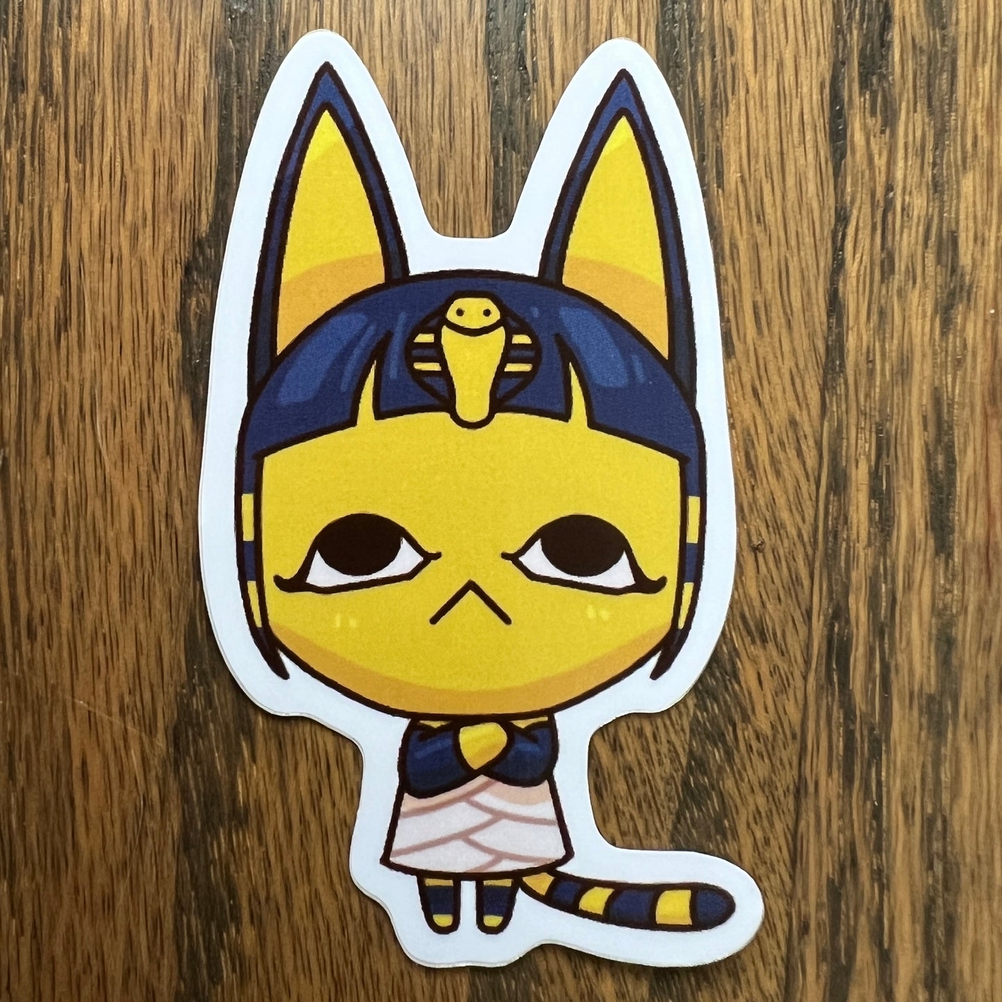 ACNH Ankha Game Cat Stickers - Die Cut