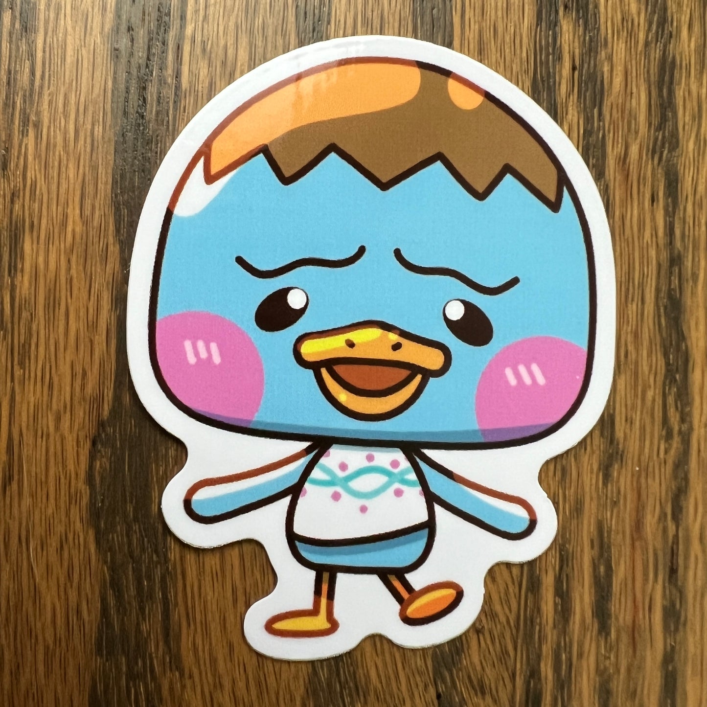 ACNH Pate Game Duck Stickers - Die Cut