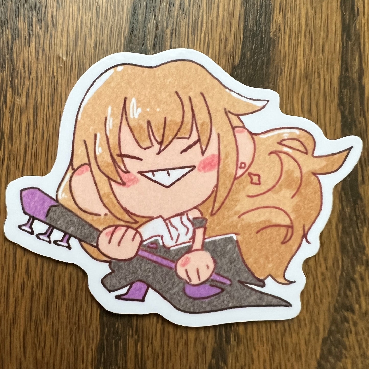 Honkai Star Rail Serval Chibi Stickers - Die Cut