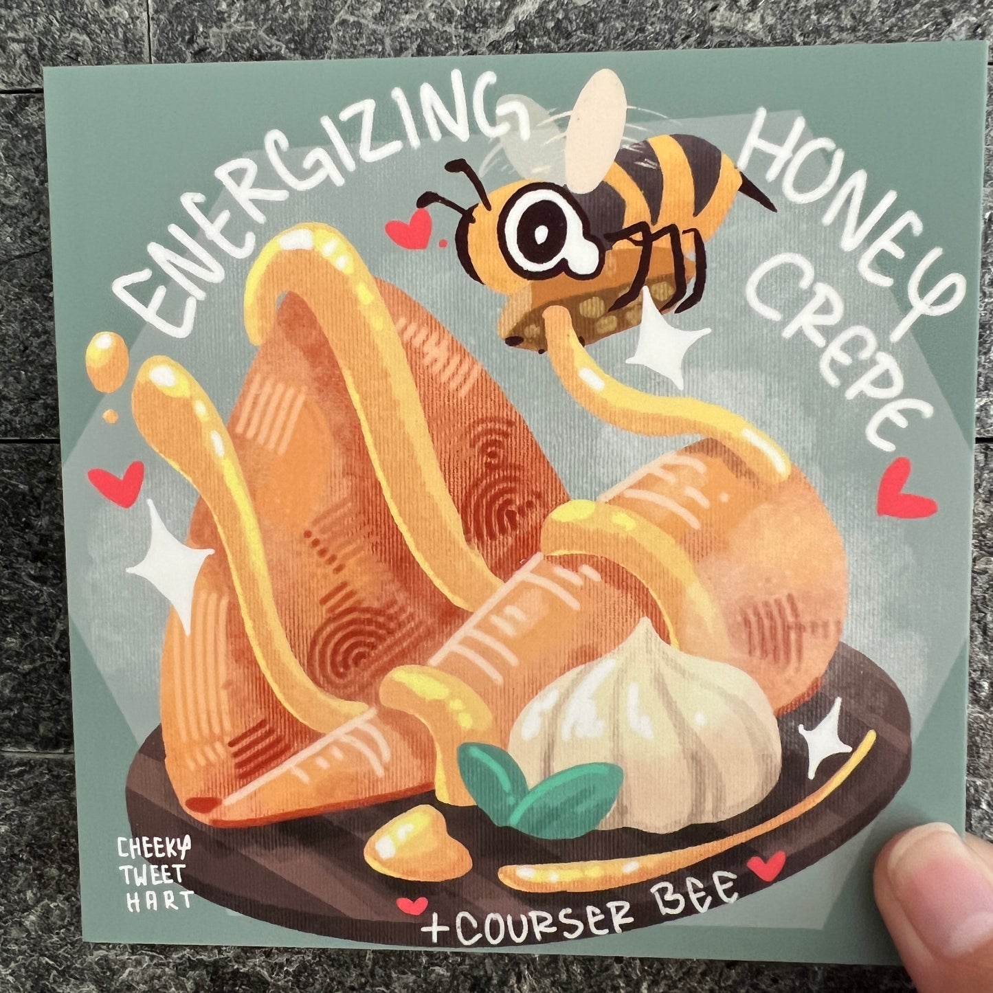 TOTK Energizing Honey Crepe Courser Bee Art Prints #AP180